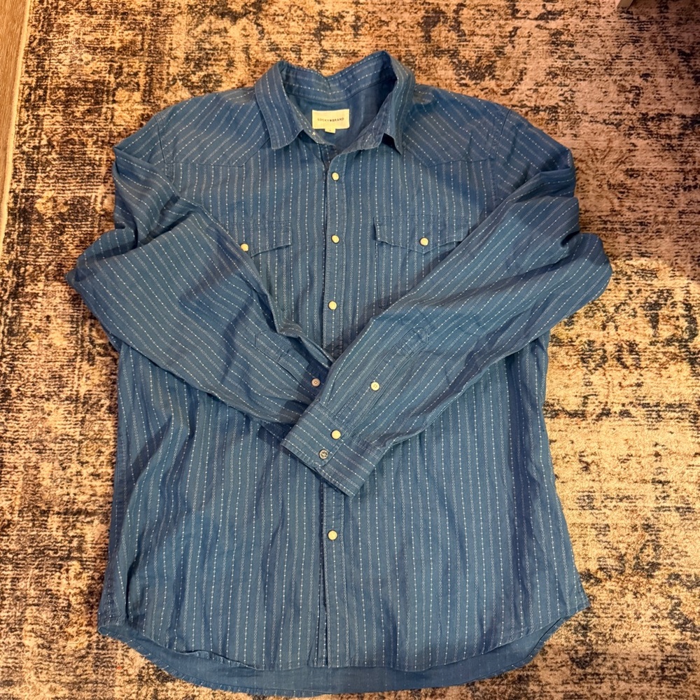 Lucky brand long sleeve button down shirt
